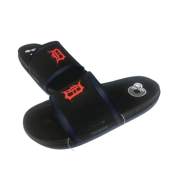 Nike Offcourt Slide Detroit Tigers Mens Size 9 Sandal Cushioned Strap Black main image 4